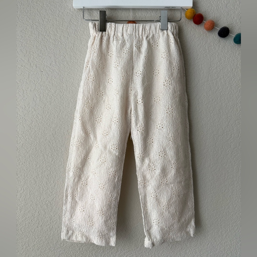 Zara lined cream pants